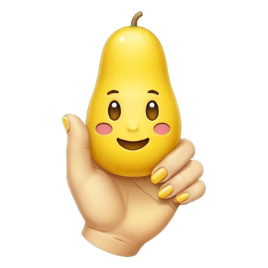 Eine Birne die Mittelfinger zeigt. Mittelfinger  sticker