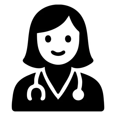 Latina doctor with light blonde hair, modern and approachable sticker