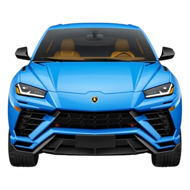 lamborghini urus de face bleu sticker