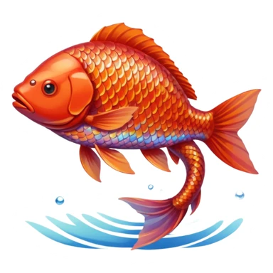 Red carp sticker