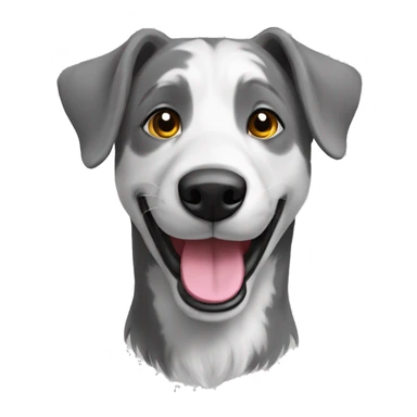 happy grey border colia portret sticker