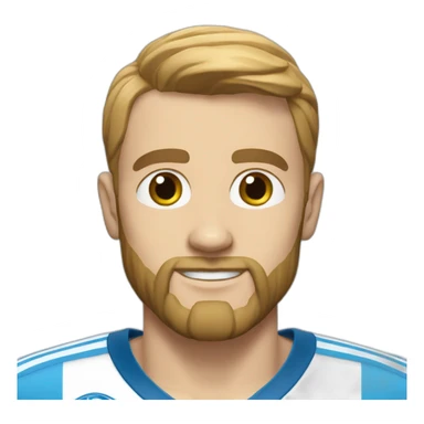 un carlin avec un maillot de l om sticker