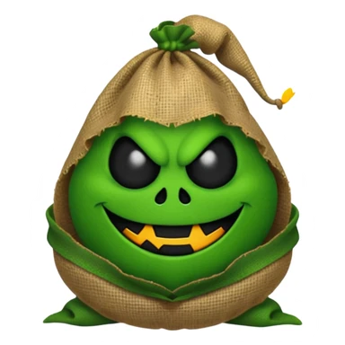 create Oogie boogie From nightmare before Christmas As Emojis that don’t already exists. sticker