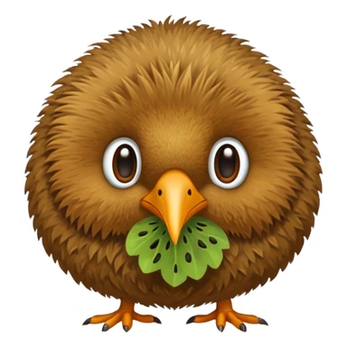 cute kiwi bird ai agent ( color fillable)  sticker