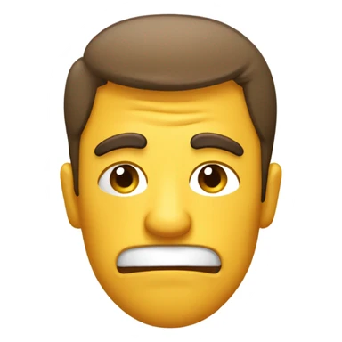 Make a normal emoji doing the eyebrow raise but with a disgusted mouth like a judgemental side eye sticker