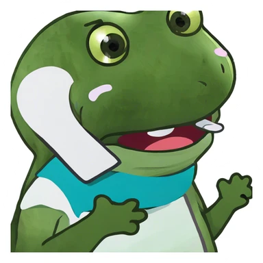 screaming crying while holding neck sticker