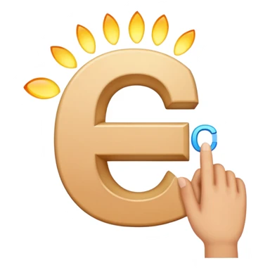 hand signal letter C sticker