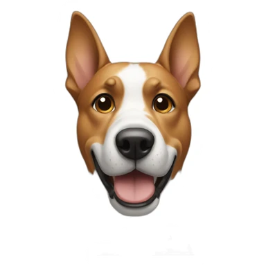 dog pointing at viewer with right hand sticker