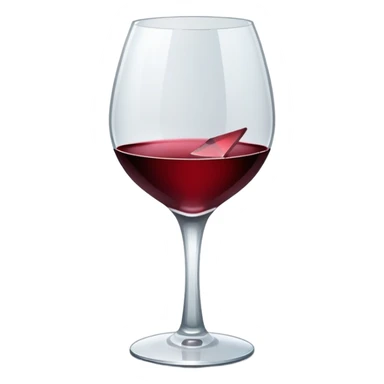 broken wine glass sticker