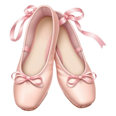 pastel pink ballet shoes sticker