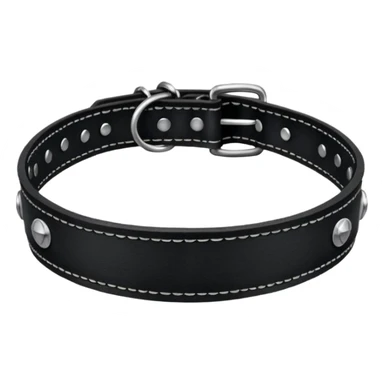 Leather collar engraved , dominance aesthetic sticker