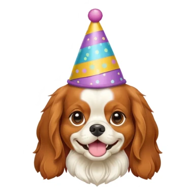 Cavalier dog birthday Blenheim sticker