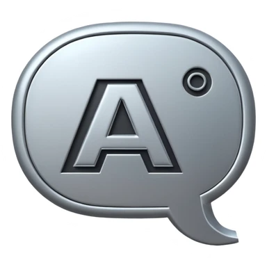  AI letters inside a speech bubble sticker
