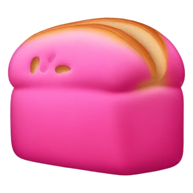 Hot pink loaf of bread sticker