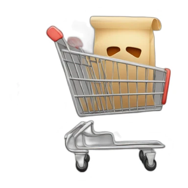 Shopping Cart with List sticker