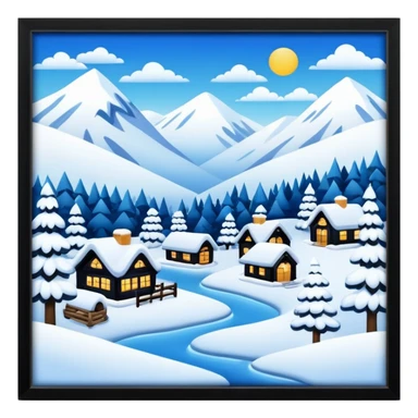 Winter wonderland sticker