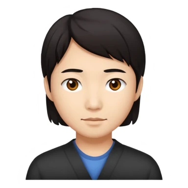 A stereotypical asian sticker