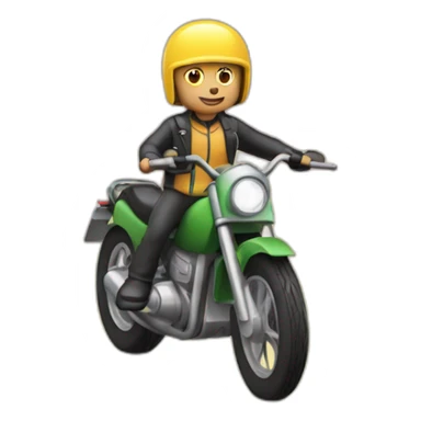 Jul sur une roue de moto sticker