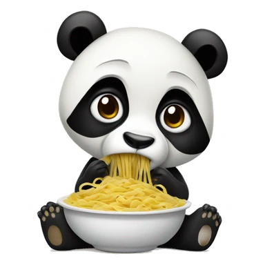 panda with pasta who raps sticker