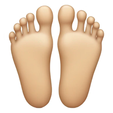 A foot with a strangely large big toe sticker