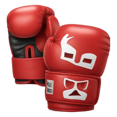 Gants de boxe rouge sticker