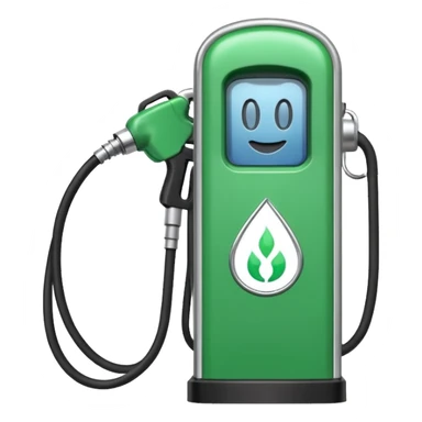 Split image—quick gas pump vs. slow EV plug. sticker