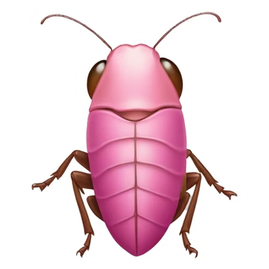 cockroach wearing pink shirt sticker