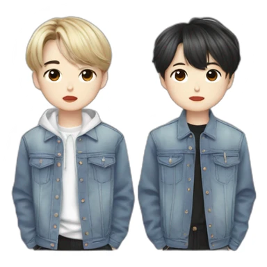 Jimin y suga de bts sticker