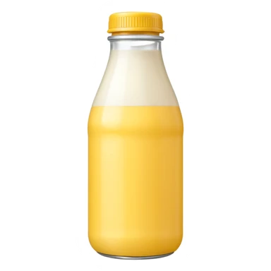 baby Milk bottle yellow sticker