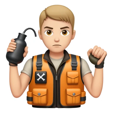 Terrorist with a bombwest  sticker