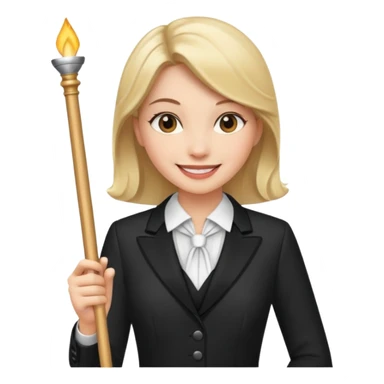 Female music conductor emoji sticker