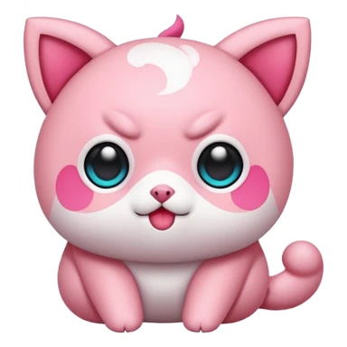 Jigglypuff-Pancham-Elgyem-fusion  sticker