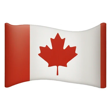 simple canadian flag sticker