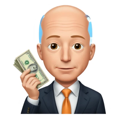 jeff bezos sniff money sticker