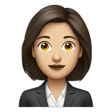 woman business analyst brunette sticker