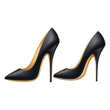 1990’s posh spice black stilettos sticker