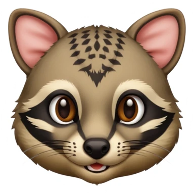 yummy face on civet sticker