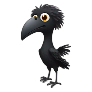 Un corbeau en tutu sticker