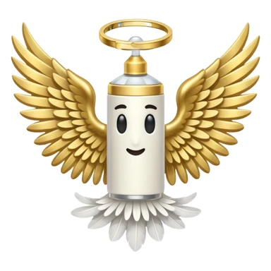 vape with wings and halo sticker