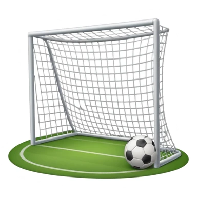football goal straight on sticker