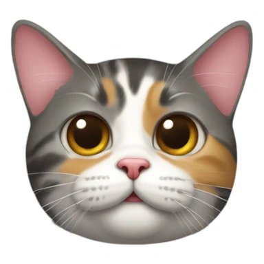 Tricolor-cat--blowing-a-kiss sticker