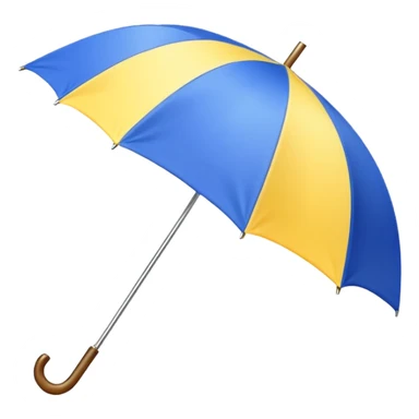 umbrella summer blue and yellow sticker