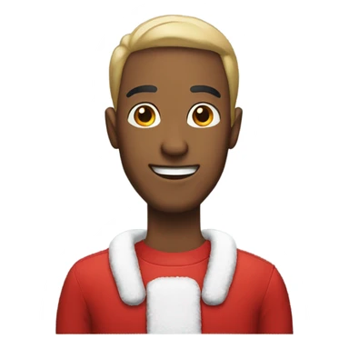 Guy wearing Santa Claus outfit sticker