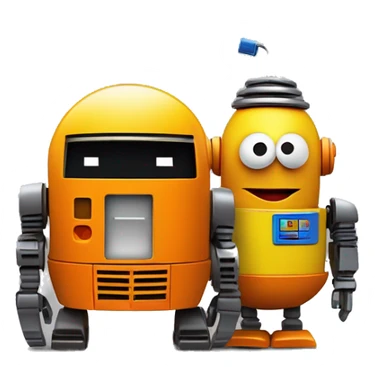 Bert and Ernie Auto-Bots:
Logicgear (Bert) & Jokewheel (Ernie)
Logicgear, in orange, is a methodical Autobot with a data-collecting scanner, transforming into a tactical vehicle. Jokewheel, in yellow, is a playful, adaptable prank Autobot with a quick wit sticker