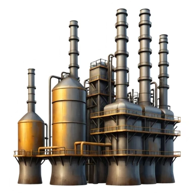 oil refinery rust free sticker