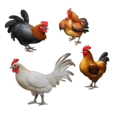 macron avec tortue plus poussin avec poule avec coq pluspapi sticker