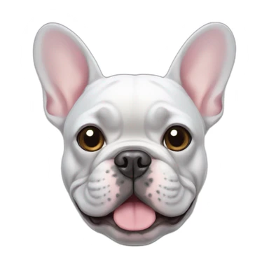 lilac French bulldog sticker