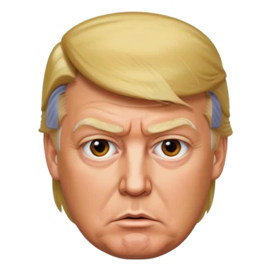 black donald trump sticker