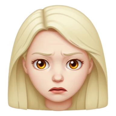 woman both sad and angry sticker