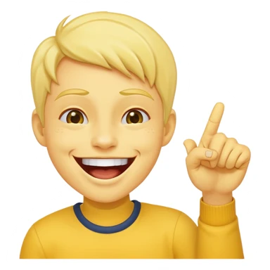 emoji laughing and pointing at same time sticker
